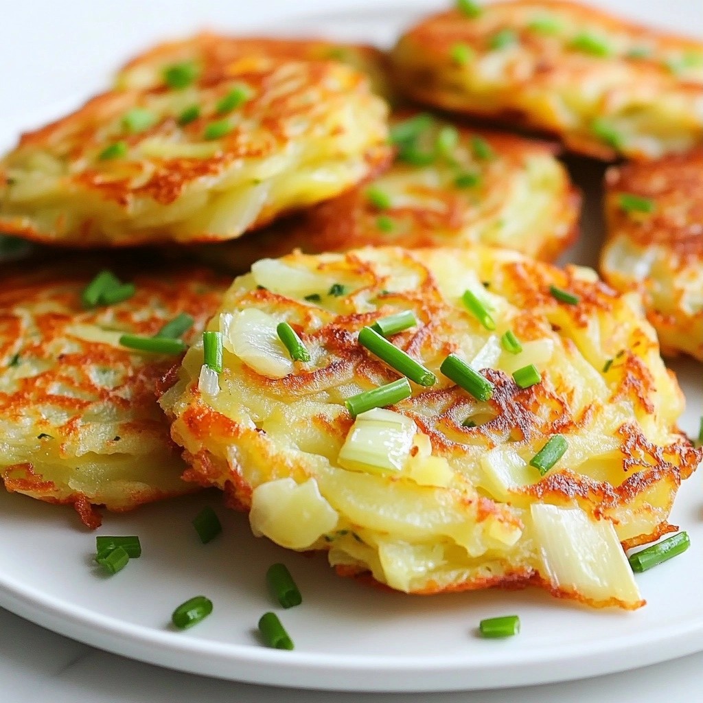 Crispy Breakfast Potato and Leek Pancakes Delight