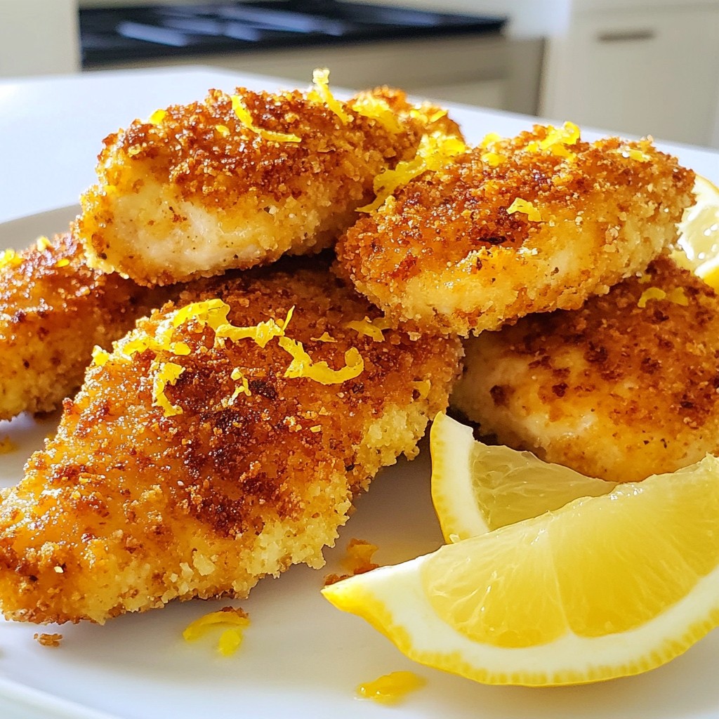 Lemon Romano Chicken Cutlets Quick and Tasty Meal