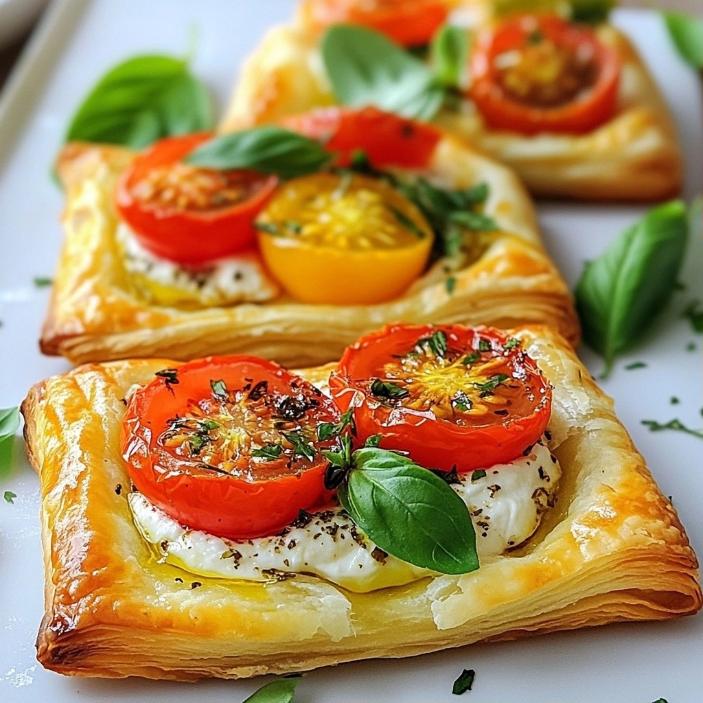 Herb and Tomato Morning Pastry Tarts Easy Delight