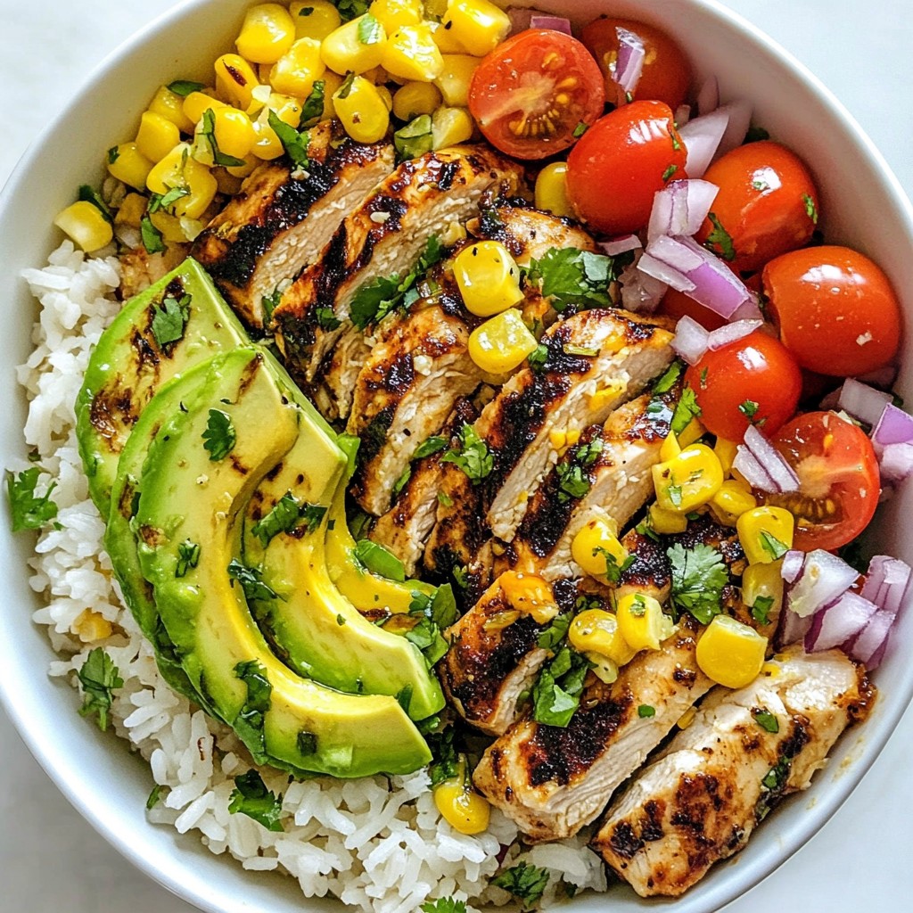 Street Corn Chicken Rice Bowls Flavorful and Fresh Meal