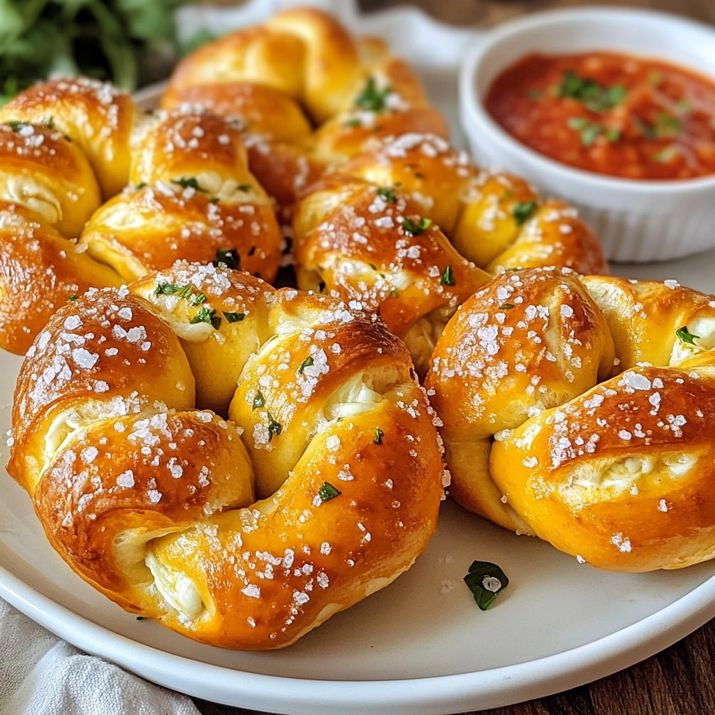 Mozzarella Stuffed Soft Pretzels Tasty and Simple Recipe