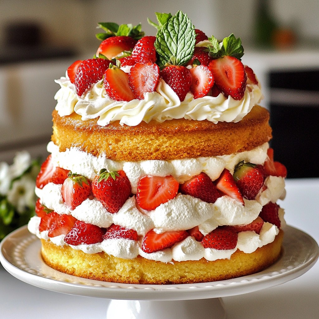 Strawberry Layer Cake Delightful and Easy Recipe