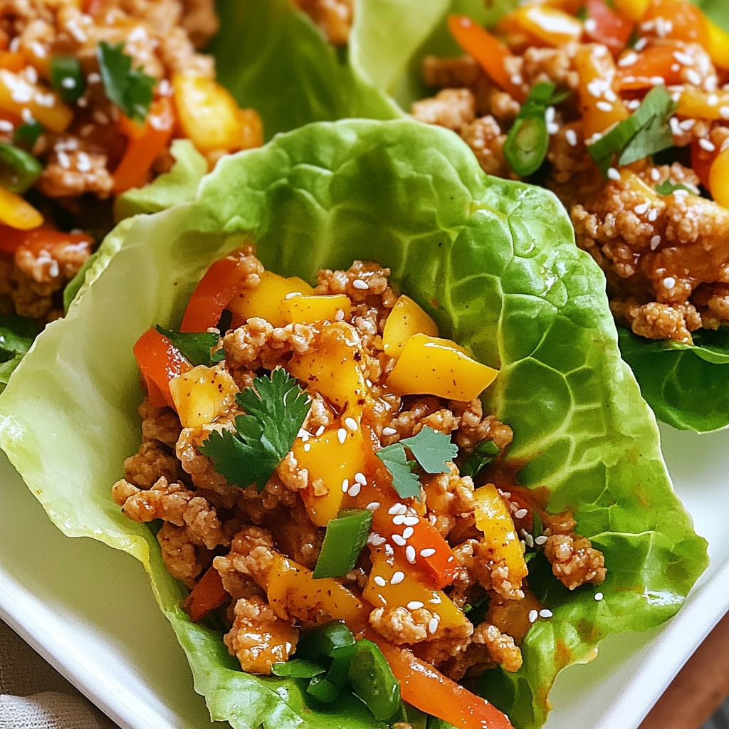Spicy Gochujang Chicken Lettuce Wraps Easy Recipe