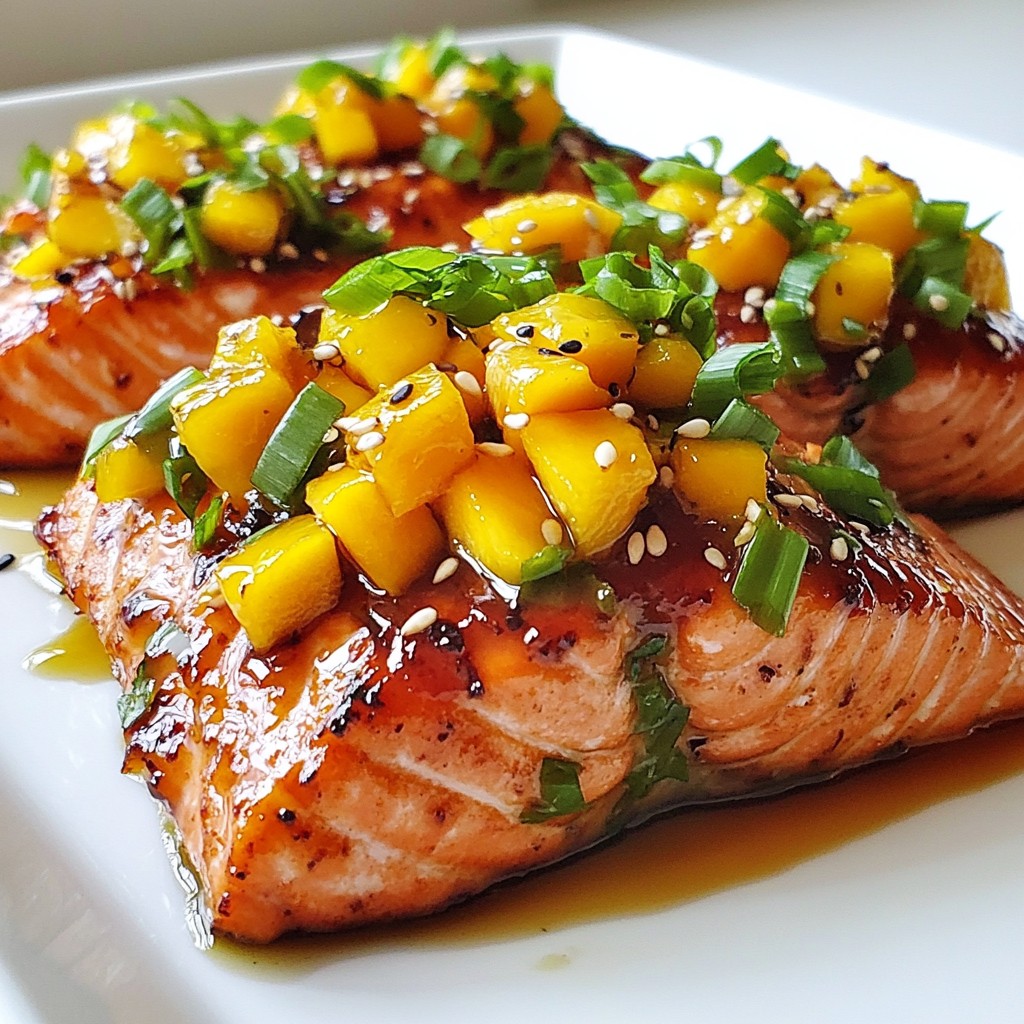 Mango Teriyaki Salmon Flavorful Grilled Delight