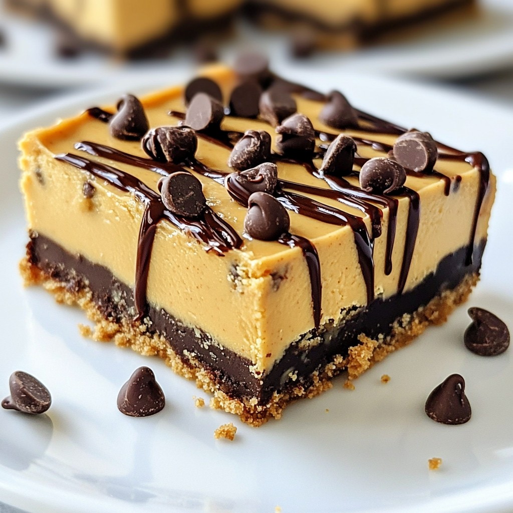 Chocolate Peanut Butter Cheesecake Bars Delightful Treat