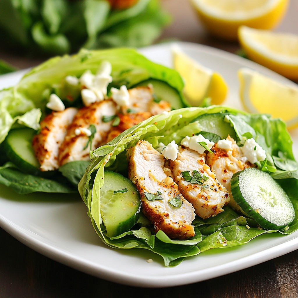Low Carb Garlic Chicken Wraps Flavorful and Healthy Meal