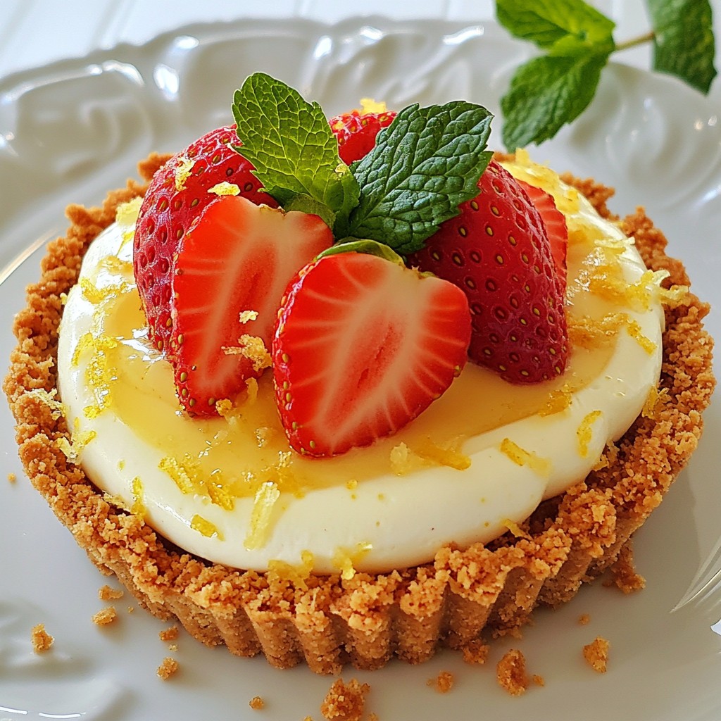 Lemon Strawberry Shortcake Mousse Tart Delight Recipe