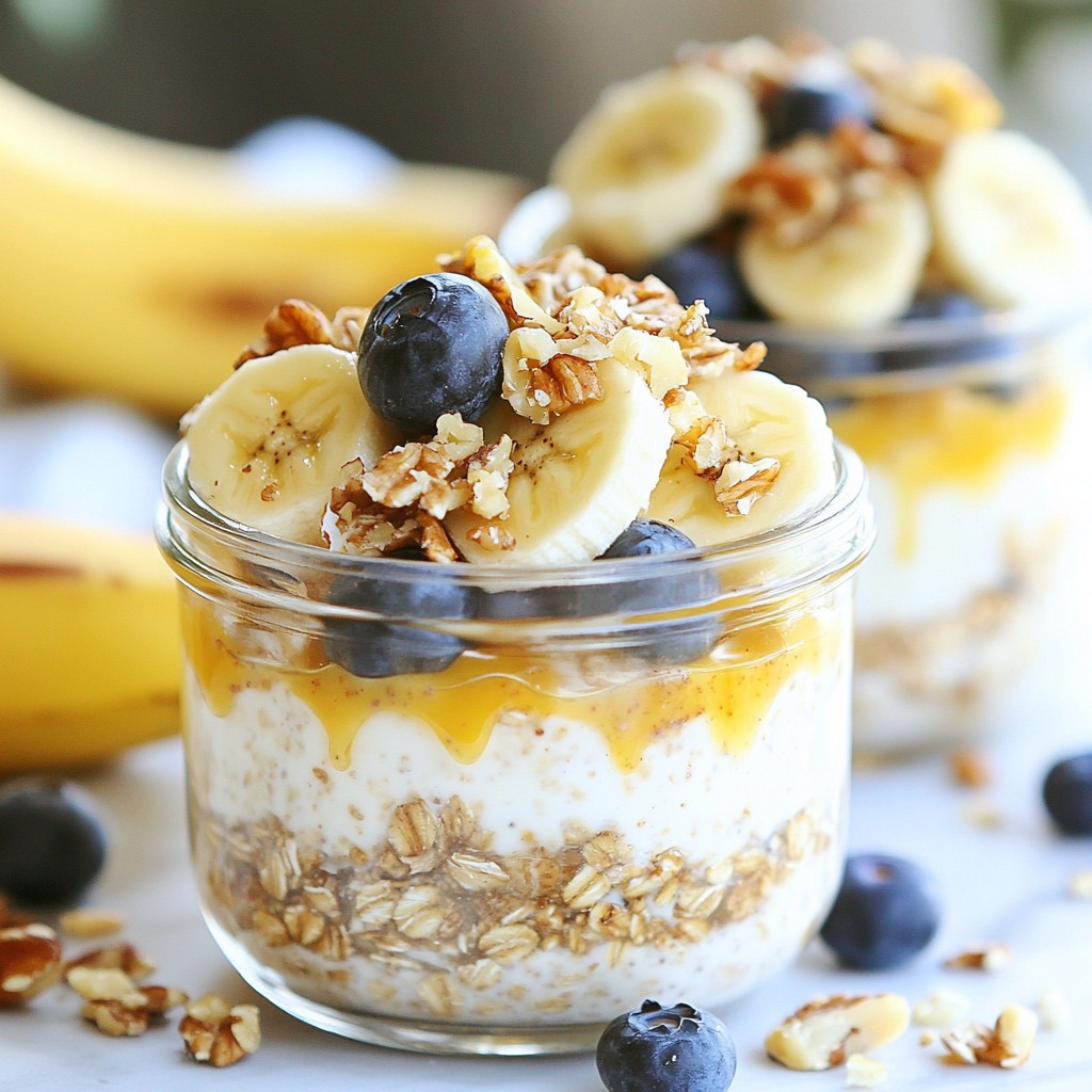 Overnight Breakfast Oats with Almond Butter Recipe