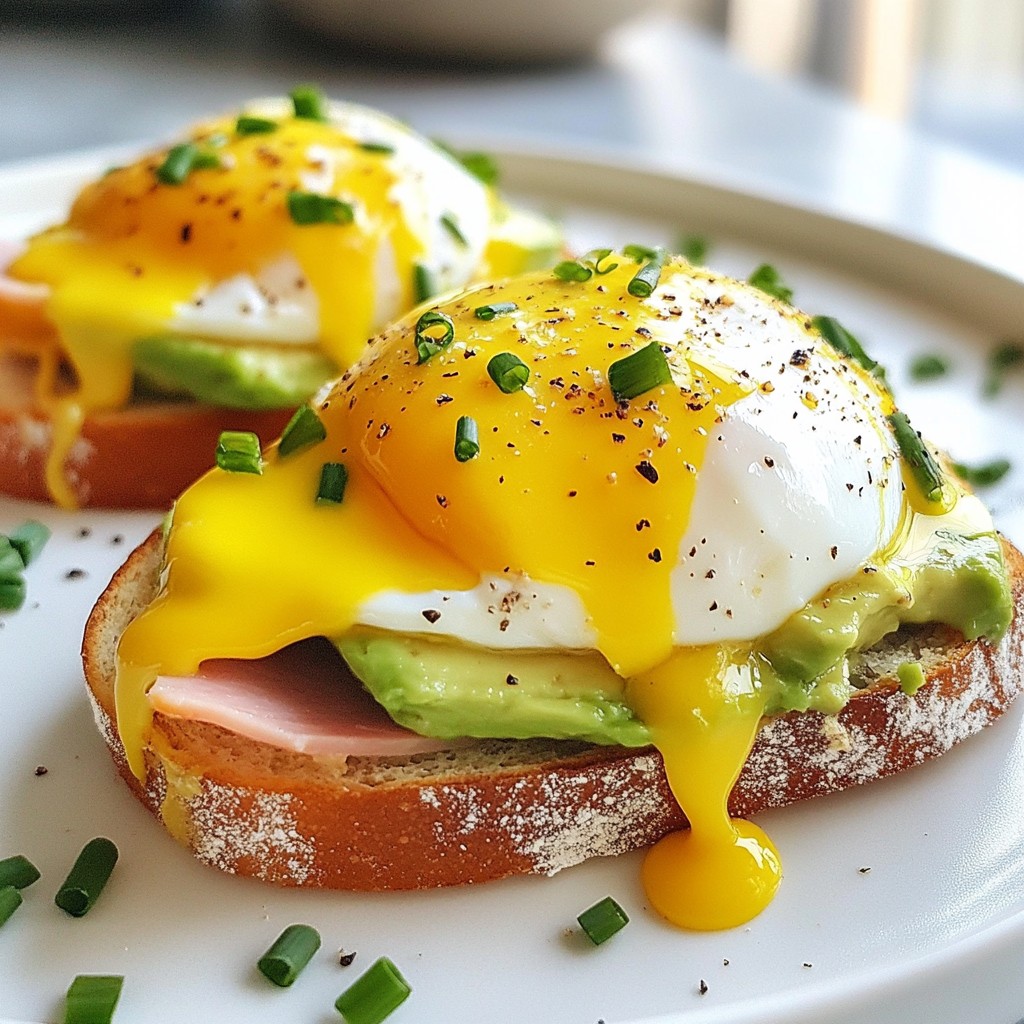 Rich Brunch Eggs Benedict with Turkey Ham Delight