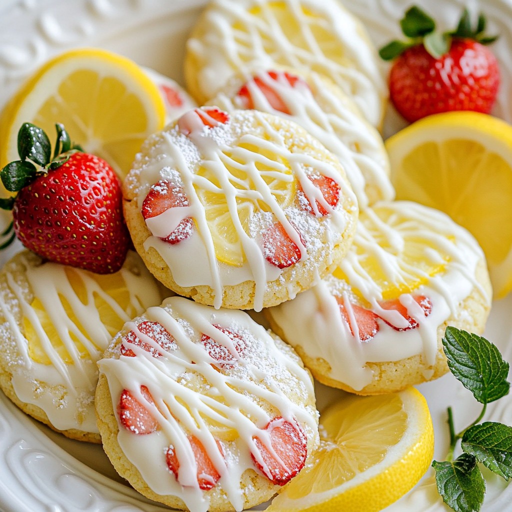 Strawberry Lemonade Cookies Sweet and Tangy Delight