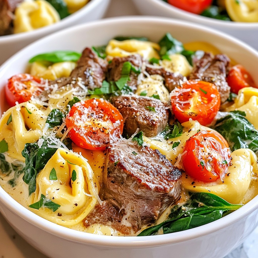 Creamy Steak Tortellini Skillet Simple and Delicious Meal