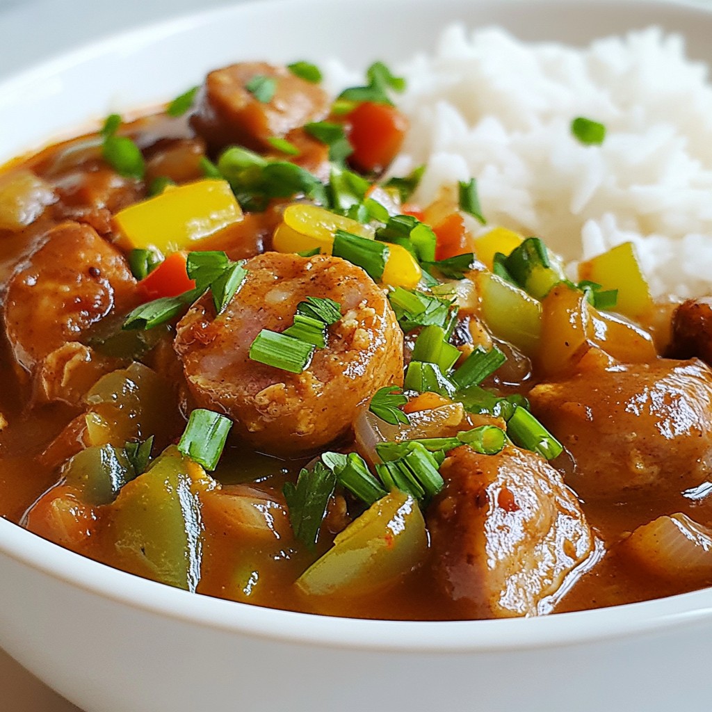 Chicken and Sausage Gumbo Hearty and Flavorful Meal