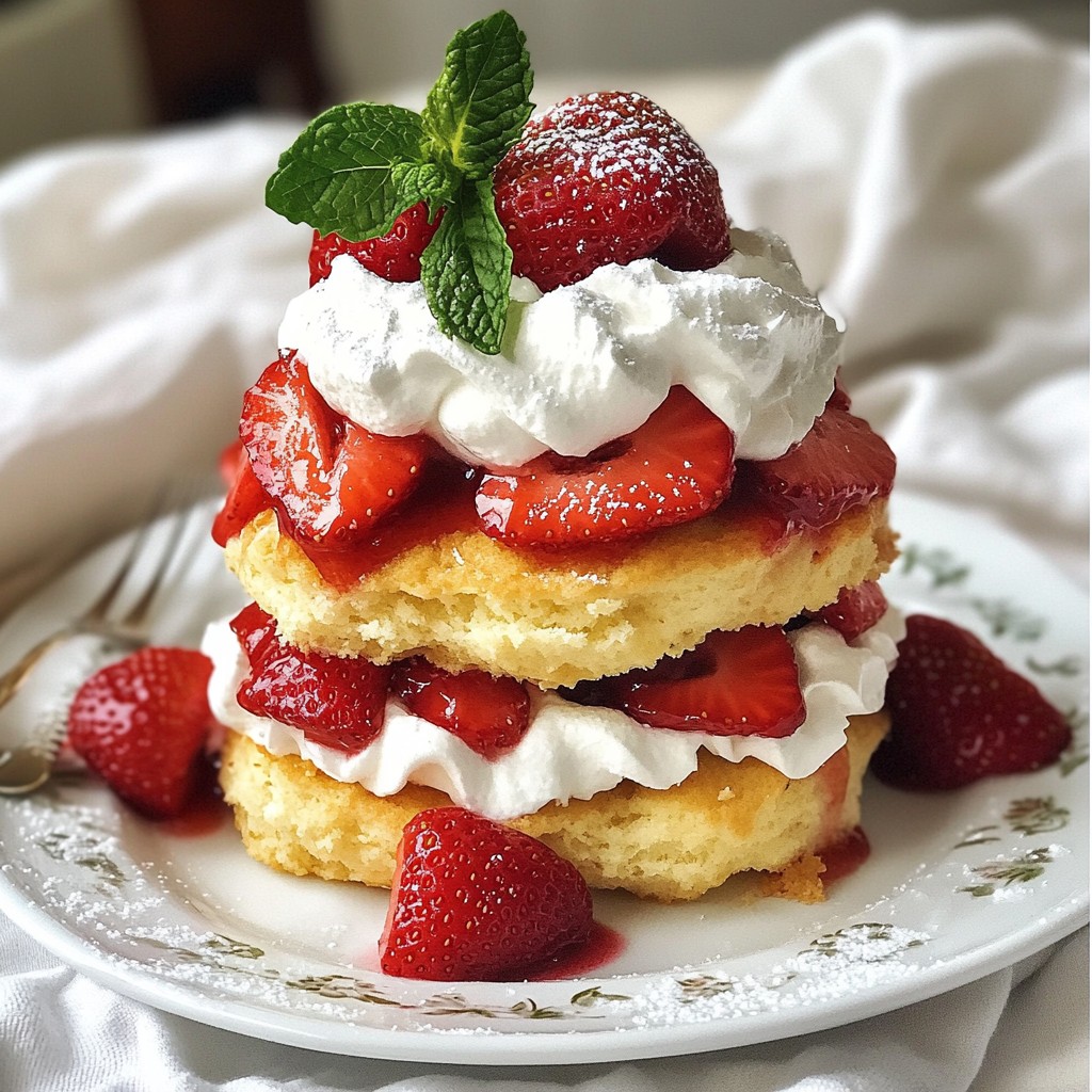 Juicy Strawberry Shortcake Easy and Delicious Recipe
