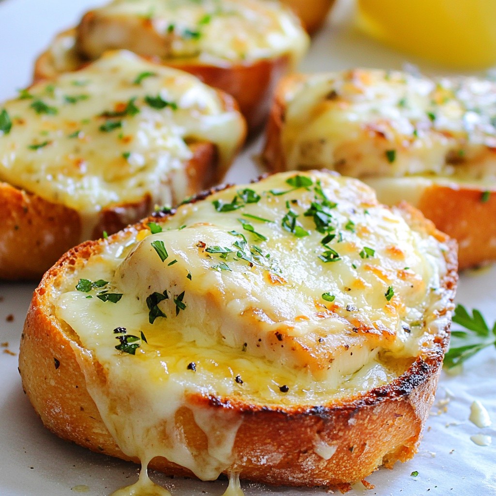 Cheesy Garlic Bread Chicken Sandwich Delight Recipe