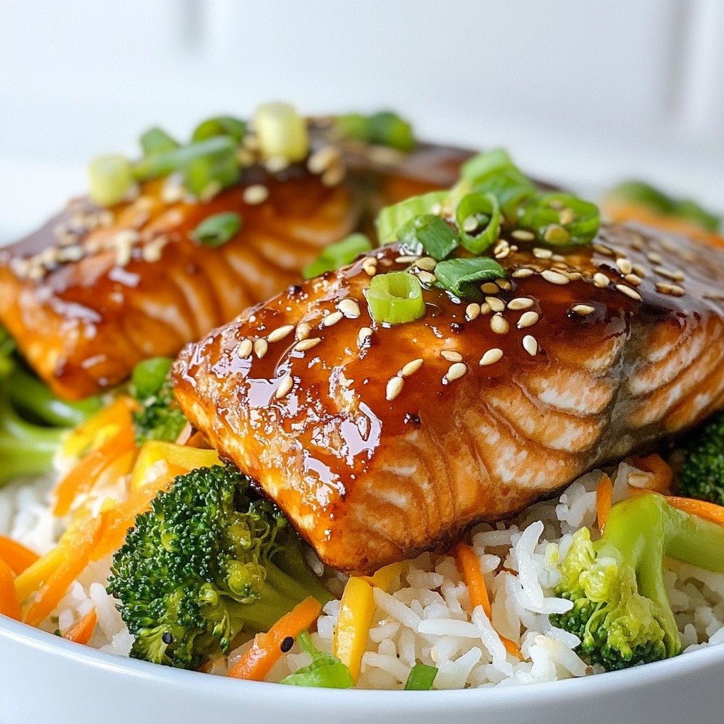 Teriyaki Salmon Rice Bowl Flavorful and Nutritious Dish