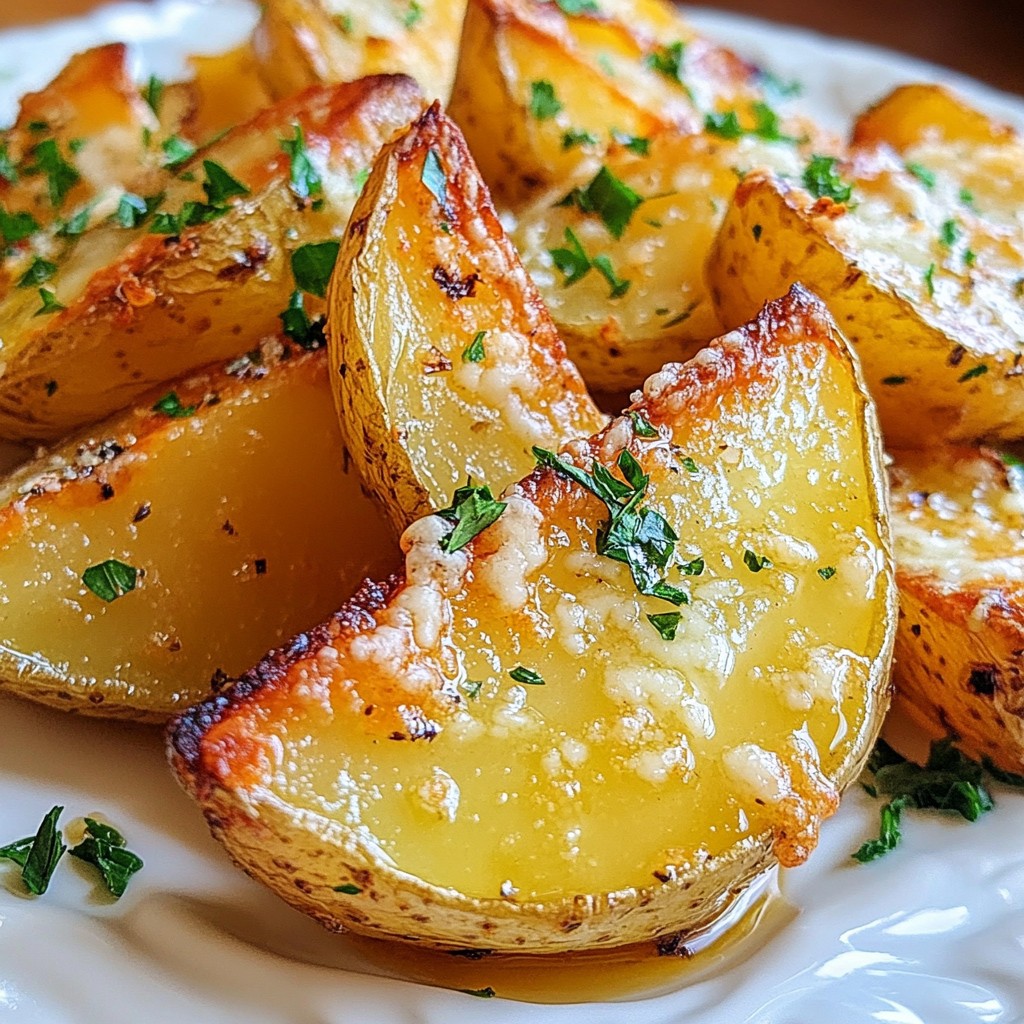 Garlic Parmesan Potato Wedges Crispy and Savory Treat