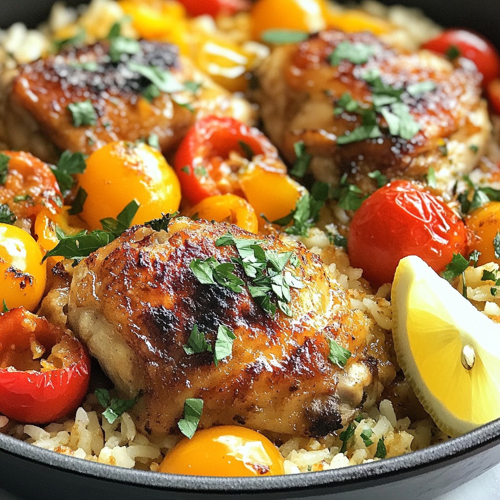 One Pot Shawarma Chicken and Rice Recipe Delight