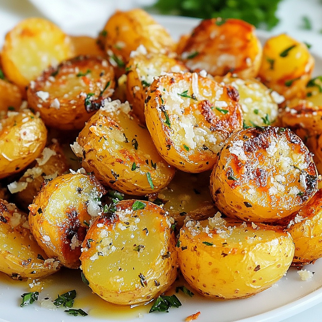 Garlic Parmesan Roasted Potatoes Crisp and Tasty Delight