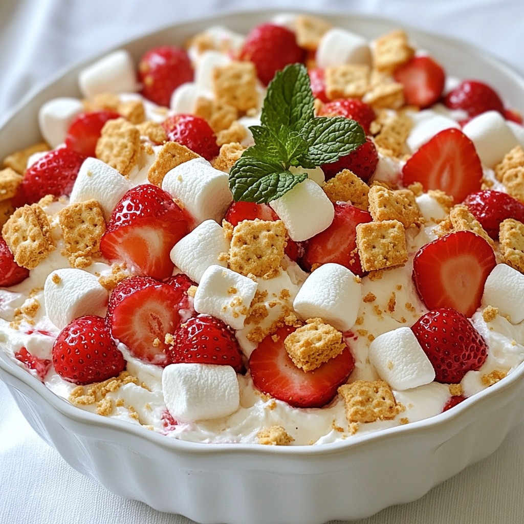 Strawberry Shortcake Fluff Salad Easy and Tasty Treat
