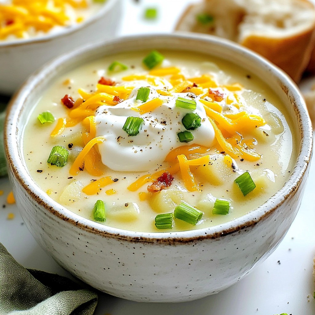 Loaded Baked Potato Soup Creamy and Comforting Dish