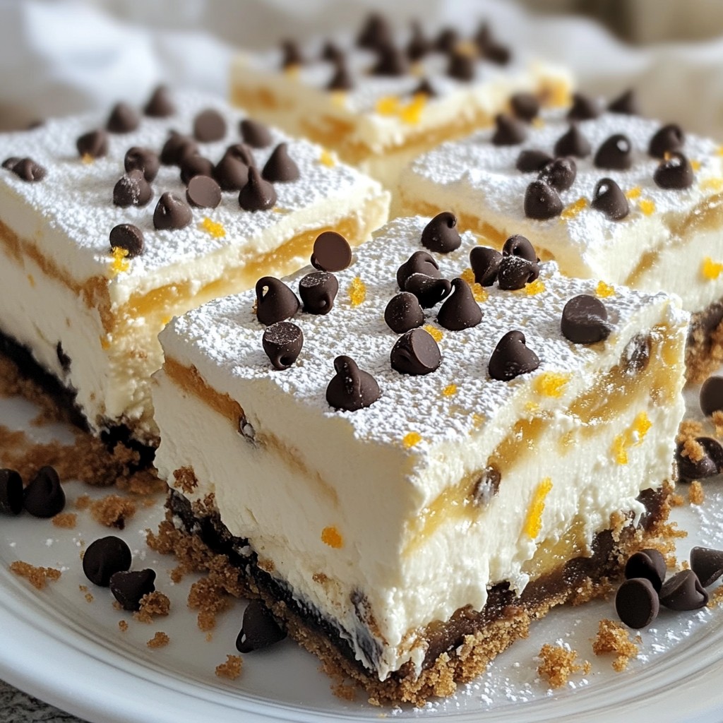 Cannoli Cheesecake Bars Irresistible Dessert Delight