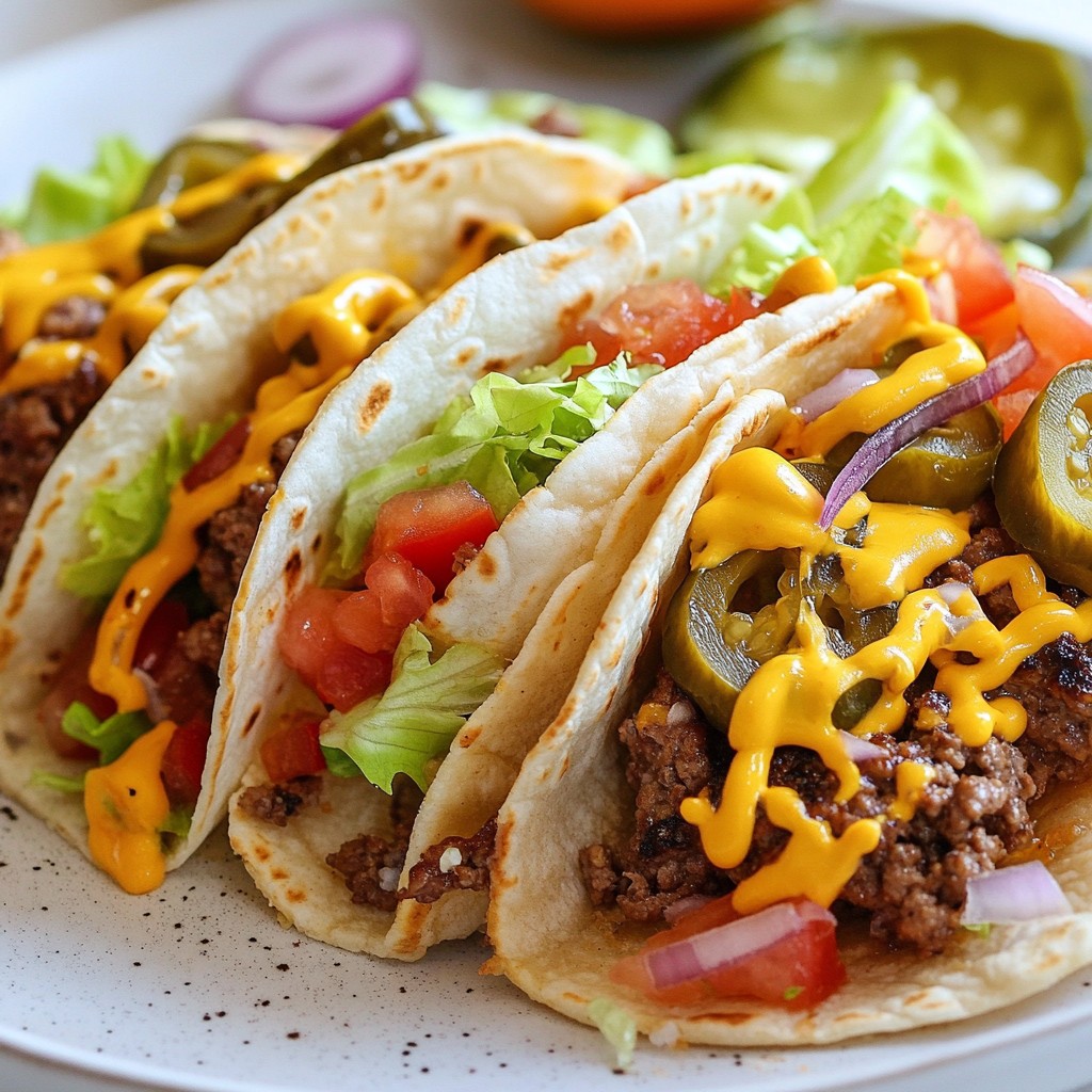 Smash Burger Tacos Flavorful and Fun Meal Idea