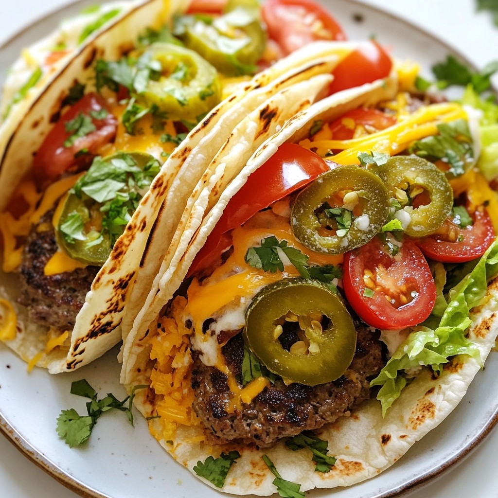 Smash Burger Tacos Juicy and Flavorful Delight