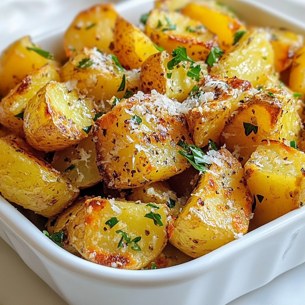Crispy Garlic Parmesan Potato Wedges Simple Recipe