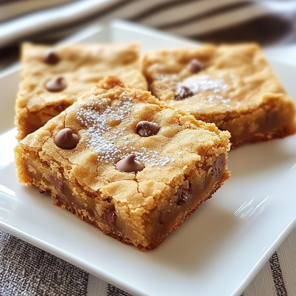 Chewy Chocolate Chip Cookie Bars Perfectly Soft Treat