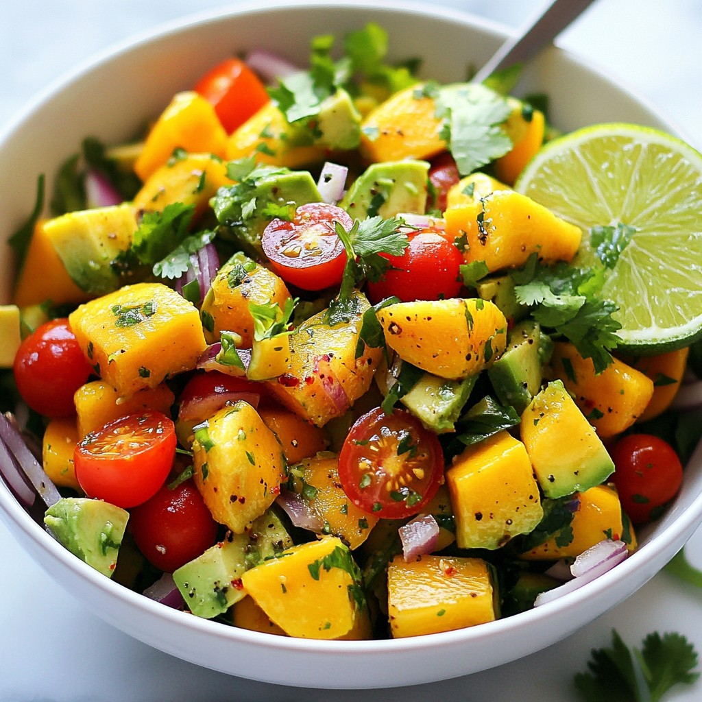 Avocado Mango Lime Salad Fresh and Zesty Delight