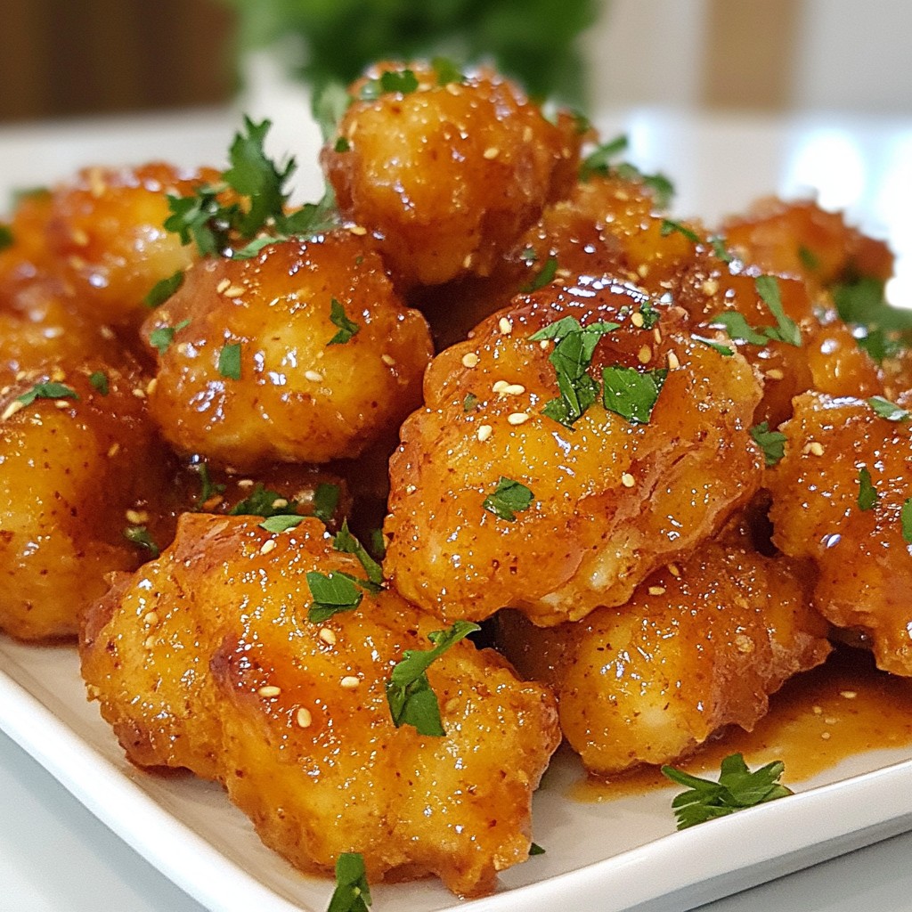 Baked Honey BBQ Popcorn Chicken Crispy and Tasty Dish
