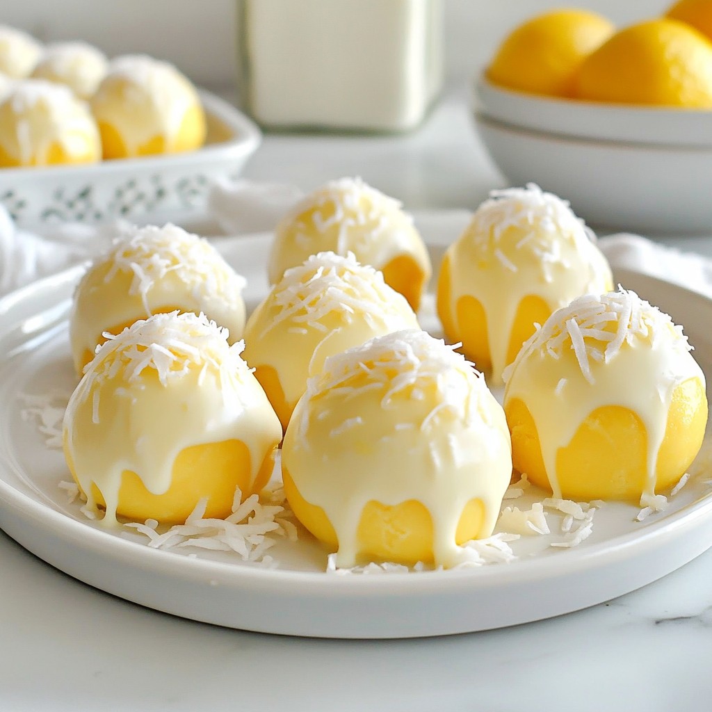 No-Bake Creamy Lemon Truffles Delightful Dessert Treat