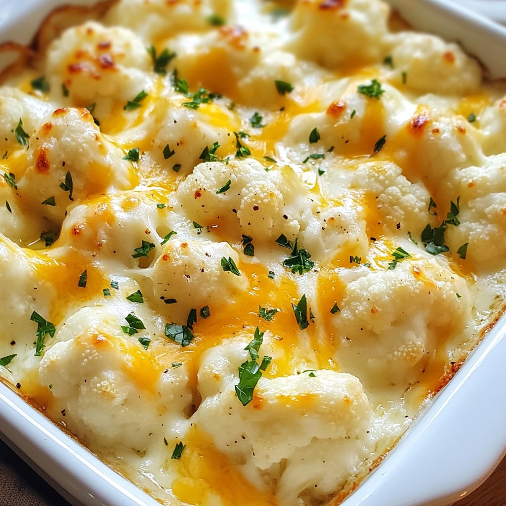 Creamy Cheesy Cauliflower Delightful Comfort Dish