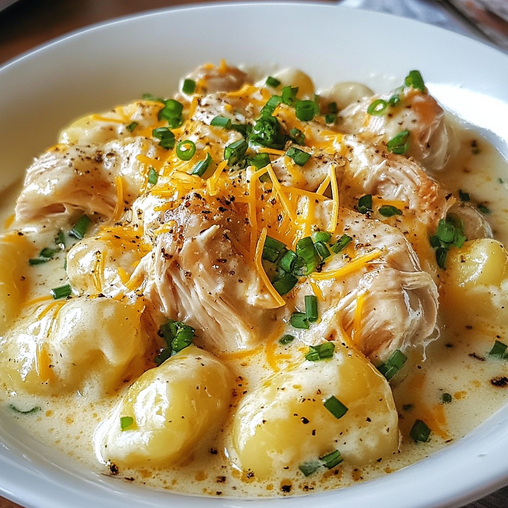 Crack Chicken Gnocchi Creamy and Flavorful Dish