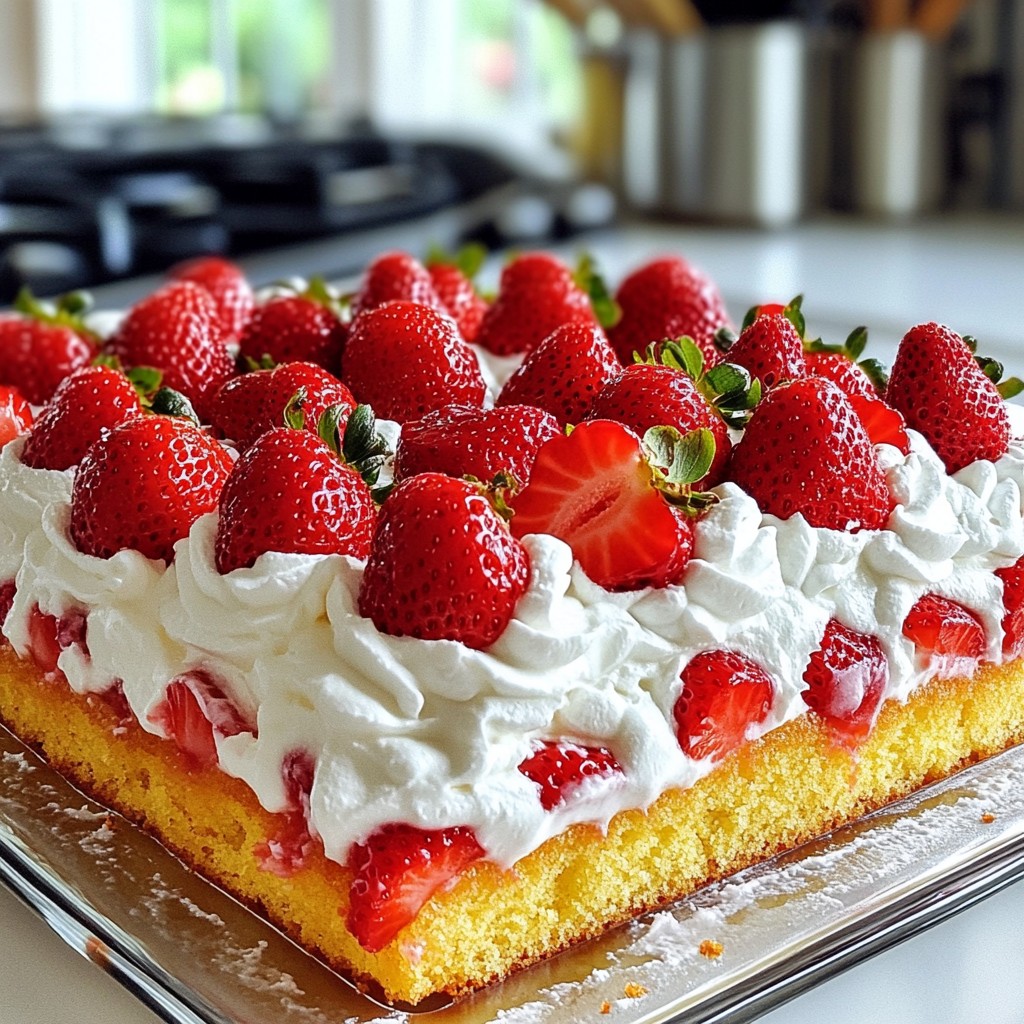 Easy Strawberry Sheet Cake Simple and Tasty Delight