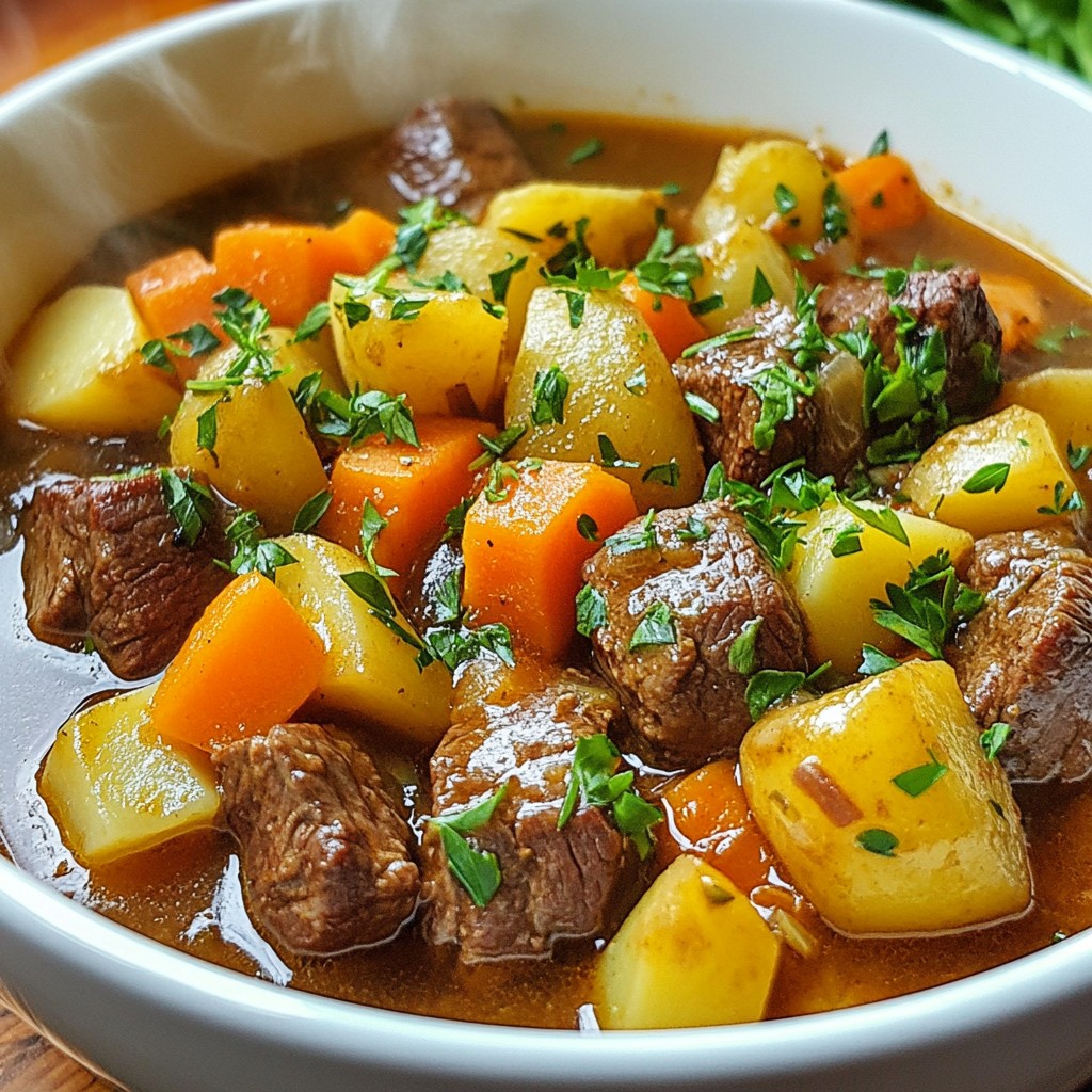 Guinness Beef Stew Cozily Hearty Comfort Dish