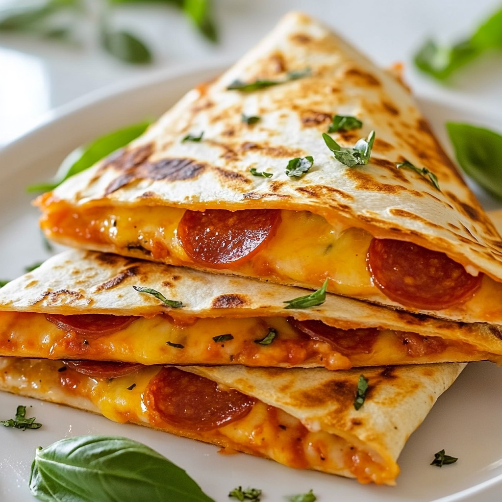 Pepperoni Pizza Quesadillas Easy Weeknight Meal