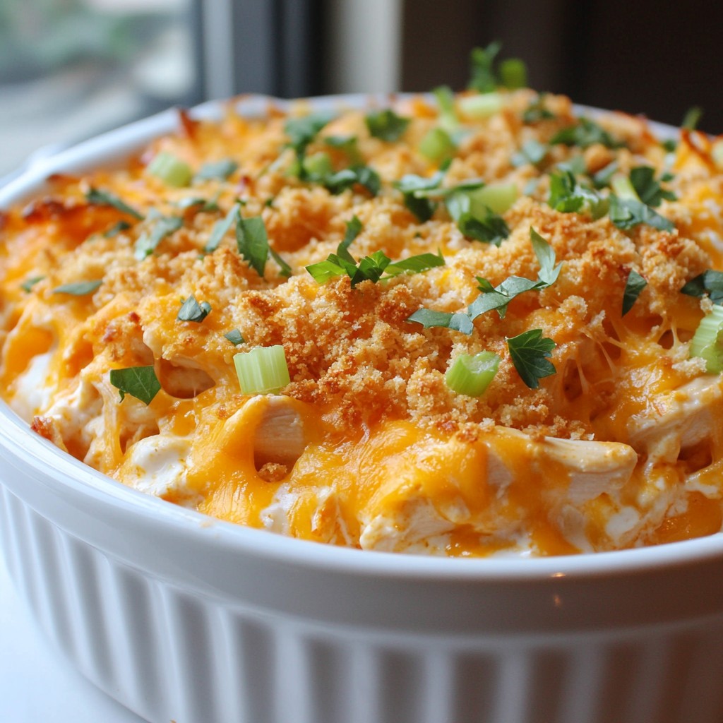 High Protein Buffalo Chicken Bake Flavorful and Easy