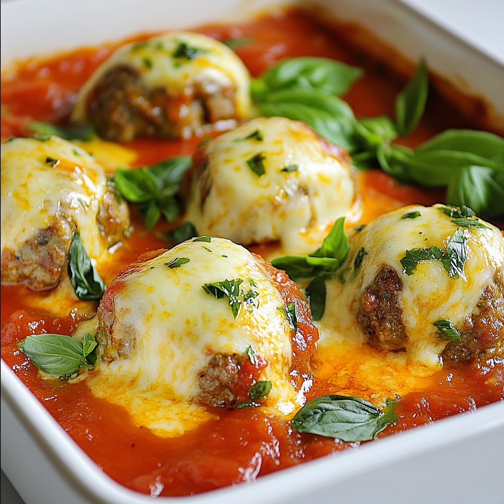 Stuffed Mozzarella Meatballs Flavorful Family Dinner