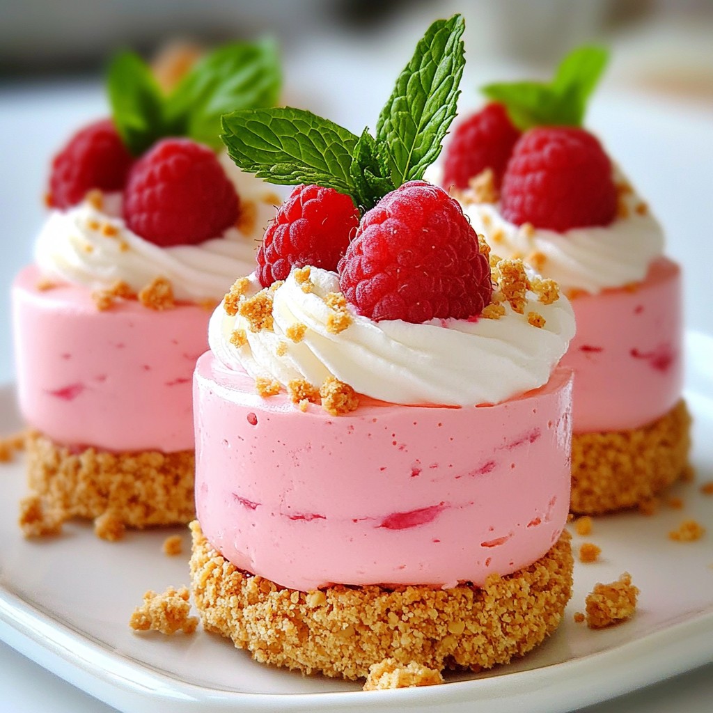 Raspberry Cloud Mousse Cups Delightfully Light Dessert