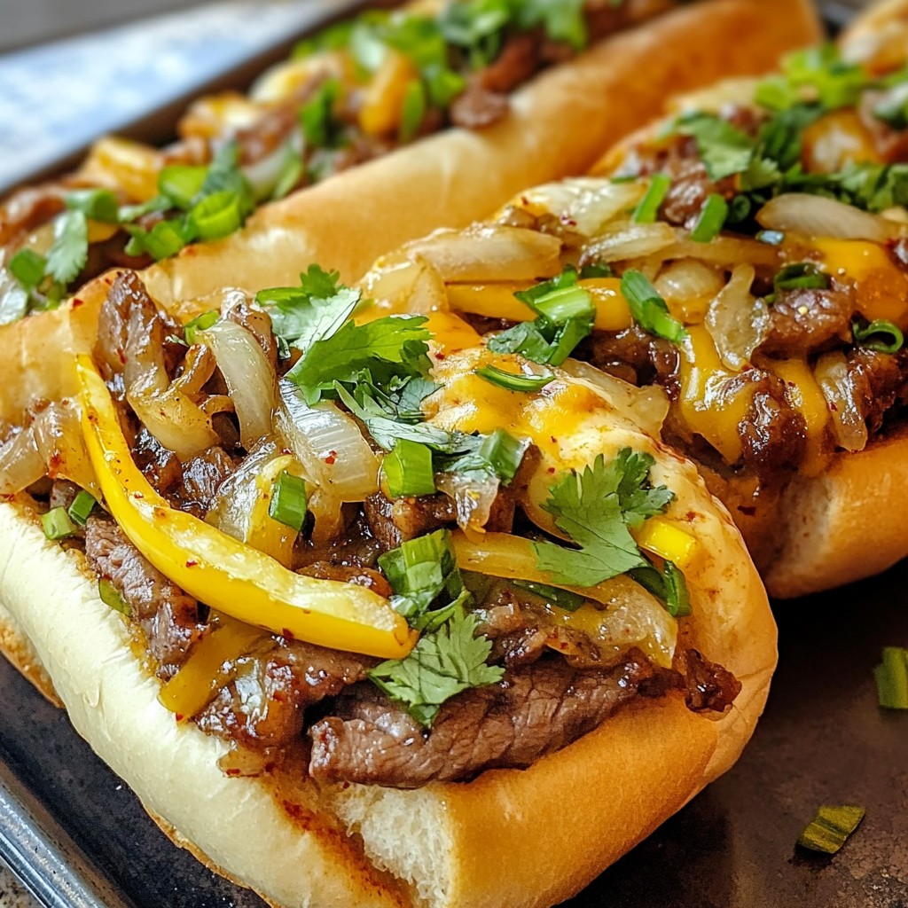 Spicy Kimchi Bulgogi Cheesesteak Tasty Flavor Bomb
