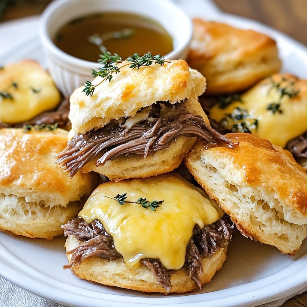Baked French Dip Biscuits Savory and Flaky Treat