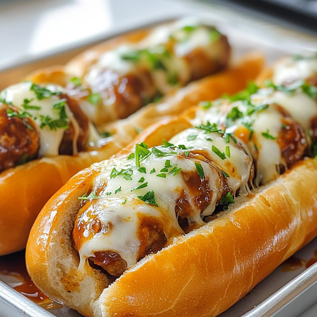 Bourbon BBQ Meatball Subs Flavorful and Hearty Meal