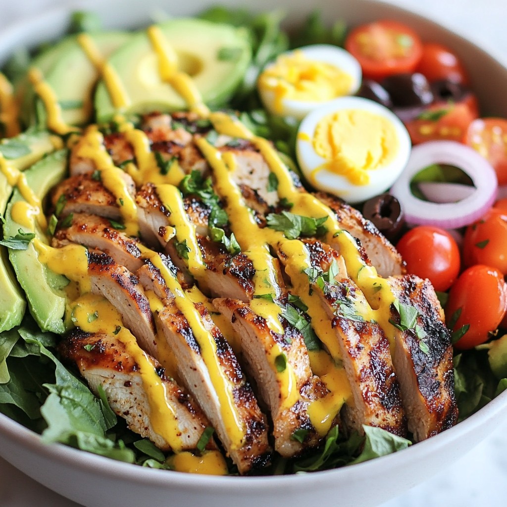 Paleo Grilled Chicken Cobb Salad Healthy and Fresh Meal