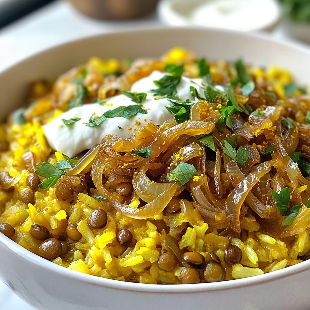 One-Pot Mujadara Lentils and Rice Simple Comfort Meal