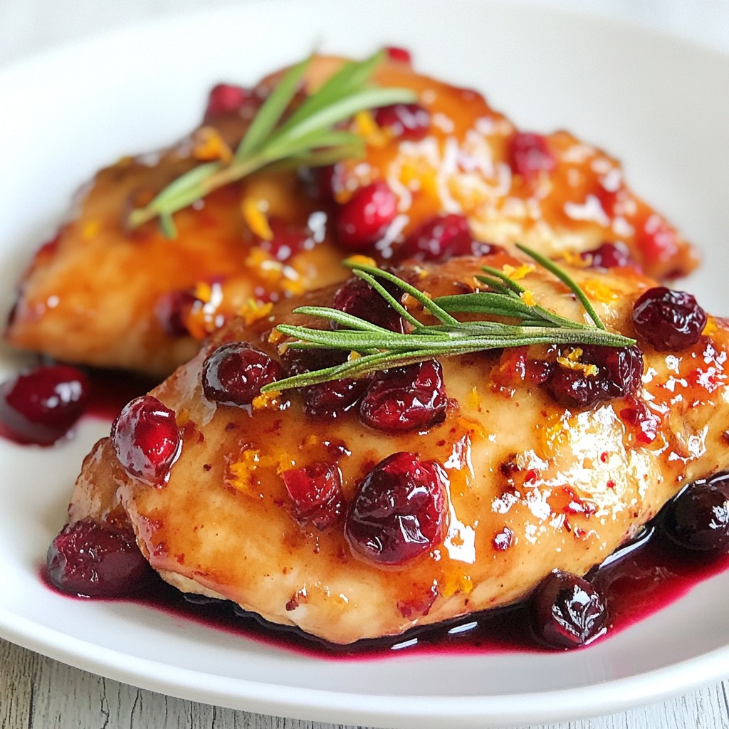 Cranberry Orange Glazed Chicken Simple and Tasty Dish