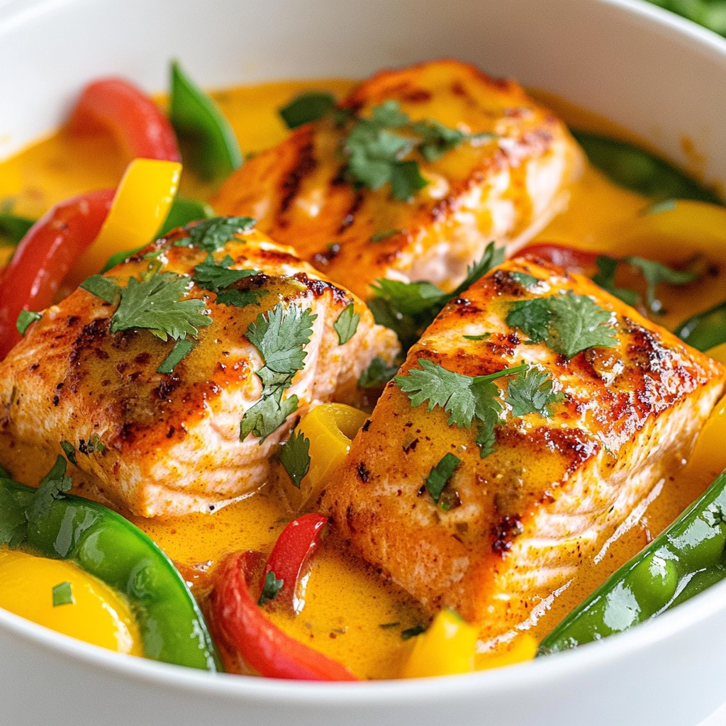 Coconut Curry Salmon Skillet Simple and Flavorful Dish