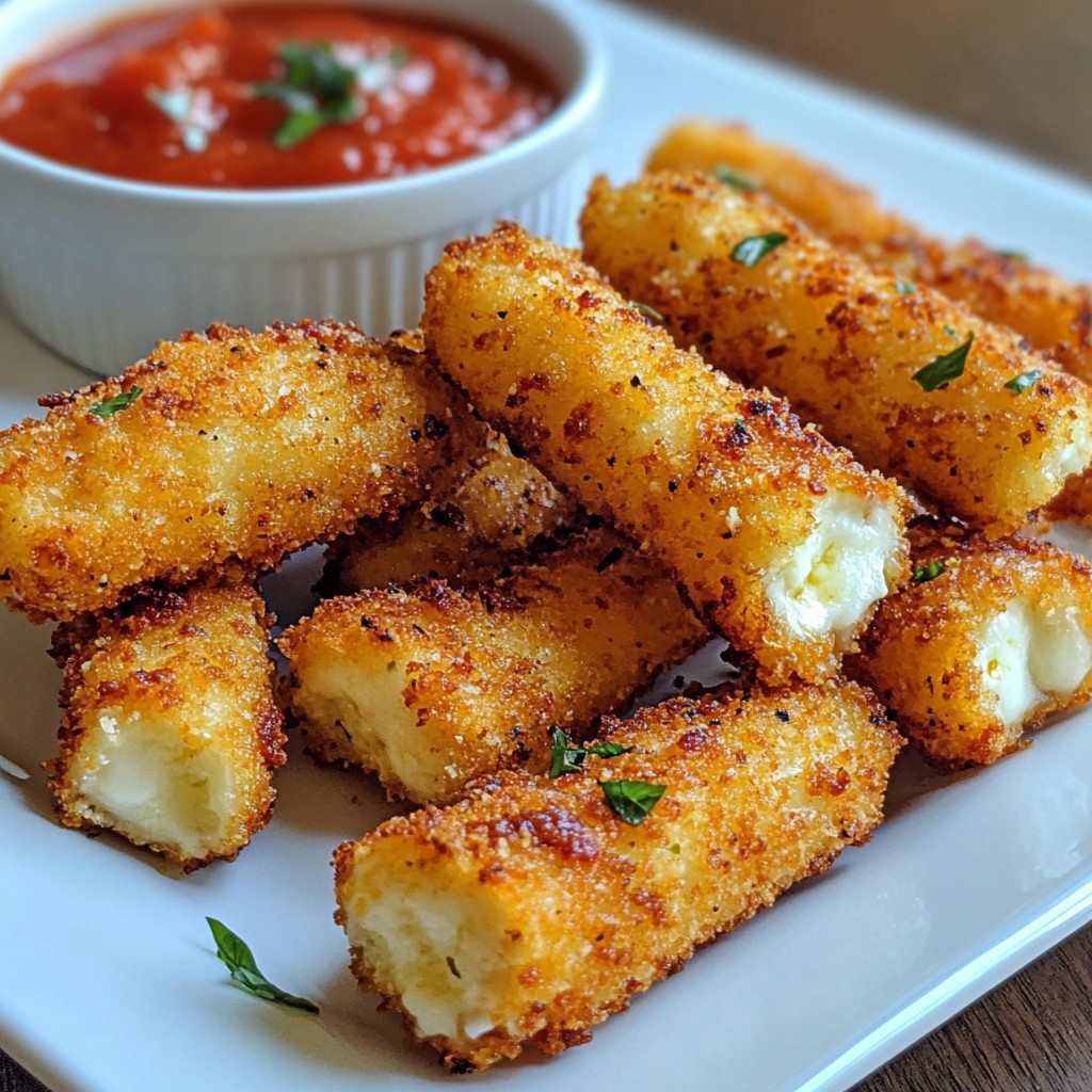 Crispy Mozzarella Sticks Simple and Tasty Recipe