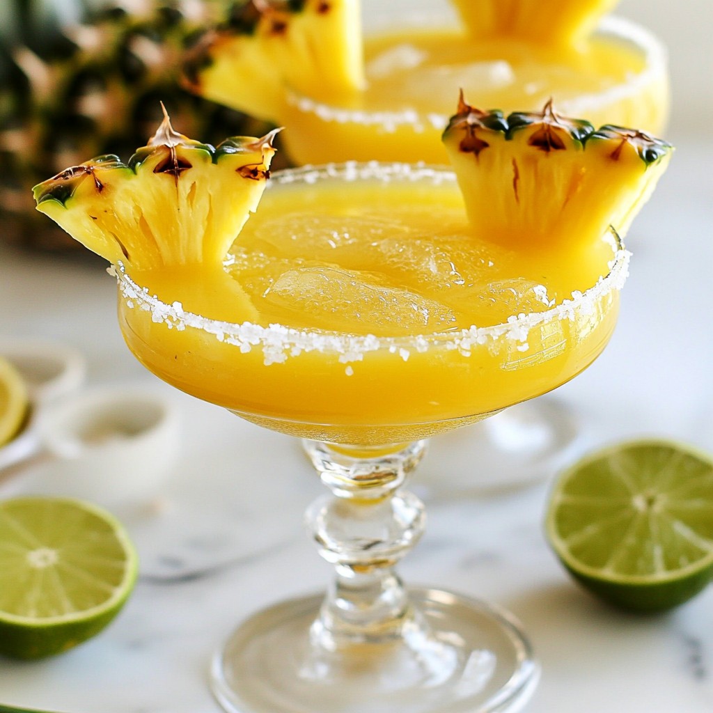 Limoncello Pineapple Margarita Refreshing Cocktail Recipe