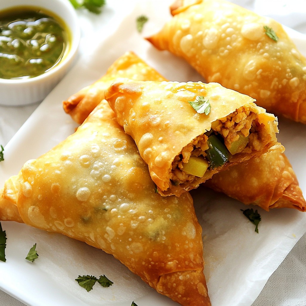 Savory Chicken Samosas Easy Recipe to Try